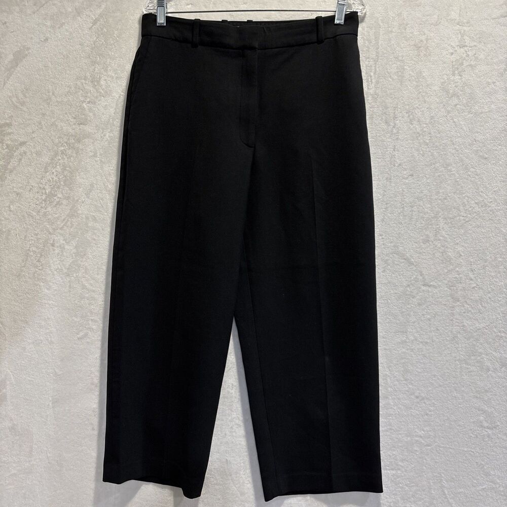 Babaton Women’s Black Agency Cropped High Rise Pants Size 12 Career Workwear